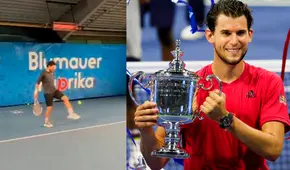 ¡También la conoce! Dominic Thiem hizo pataditas en plena preparación para el Córdoba Open