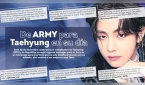 Cumpleaños de Taehyung en La República: mensajes de ARMY para V de BTS en su día especial