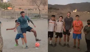 Prensa argentina se rinde ante Gustavo Dulanto tras ser captado jugando una ‘pichanga’ en su barrio