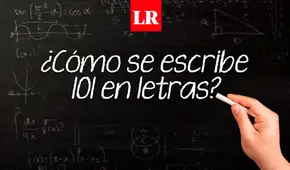 ¿Cuál es la forma correcta de escribir 101 en letras?