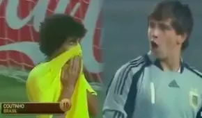 Antes enemigos ahora amigos: el día que ‘Dibu’ Martínez le atajó un penal a Coutinho