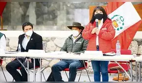 Premier Mirtha Vásquez inició mesas de diálogo en región Cusco