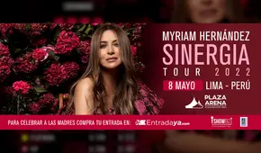 Myriam Hernández llega al Perú el Día de la Madre
