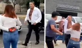 Alfredo Adame es captado agarrándose a golpes con una pareja en plena vía pública