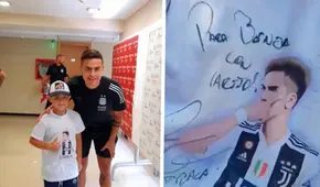 El hermoso gesto de Dybala con un fanático en la previa del Argentina vs. Colombia