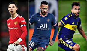 Estrellas del mismo día pero en diferentes años: Cristiano Ronaldo, Neymar y Tévez 