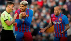 Dani Alves es suspendido por 2 fechas en LaLiga tras ser expulsado contra Atlético Madrid