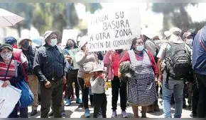 Cusco: comuneros protestaron para exigir el cierre del botadero de Jaquira