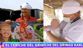 ‘Gringo Karl’ vende ceviche para mantener a su bebé: “Más tiempo para cuidarla” 