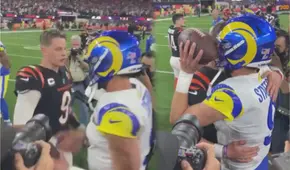 ¡Abrazo de campeones! Stafford y Burrow tuvieron emotivo encuentro tras la final del Super Bowl