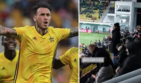 Un hincha más: Gustavo Dulanto alentó al Sheriff en el triunfo por la Europa League