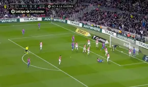 Aubameyang anota un golazo de volea ante Athletic Bilbao