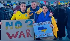 Shevchenko salió a las calles a pedir paz para Ucrania