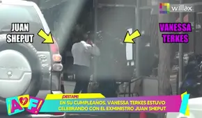 Vanessa Terkes celebró su cumpleaños junto al exministro Juan Sheput en restaurante