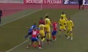 ¡Por todo lo alto! Gustavo Dulanto marcó de cabeza el primer gol en la victoria del Sheriff