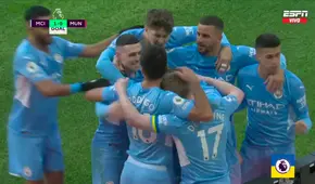 ¡De Gea ni se movió! Kevin De Bruyne definió esquinado para anotar el 1-0 del City