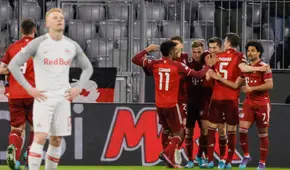 Dando catedra de buen fútbol: Bayern Múnich goleó 7-1 al RB Salzburg por Champions League