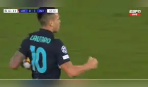 Un ‘Toro’ letal: Lautaro abrió el marcador (1-0) para el Inter tras potente derechazo