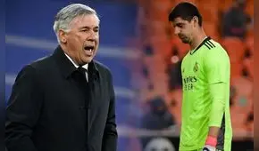 La incómoda pregunta a Ancelotti sobre Courtois y la dura respuesta del DT: " Rompe tu carné”