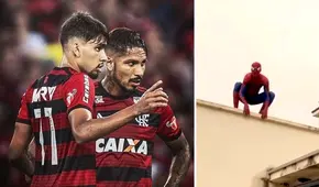 Excompañero de Paolo Guerrero se disfraza de Spiderman para cumplir el sueño de su hijo