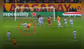 ¡Golpe de Galatasaray! Marcao metió un cabezazo y puso el 1-0 contra Barcelona
