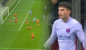 ¡A lo Maradona! Pedri marcó un golazo a pura genialidad para el 1-1 de FC Barcelona