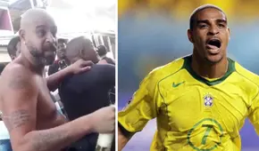 ¡Emperador caído! Adriano fue captado montado en una moto y ebrio en las favelas de Río 