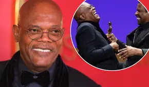 ¡Samuel L. Jackson tiene un Oscar! Recibió premio de las manos de Denzel Washington