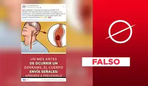 Es falsa la publicación sobre signos y prevención de un “derrame” cerebral Es falsa la publicación sobre signos y prevención de un “derrame” cerebral