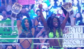Sasha Banks derrota a Carmella y gana por primera vez en Wrestlemania Sasha Banks derrota a Carmella y gana por primera vez en Wrestlemania