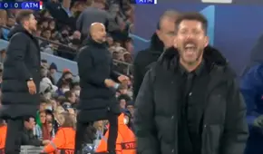 No paran de dar indicaciones: Simeone y Guardiola juegan su partido desde los banquillos