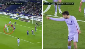 ¡Solo hace golazos! Pedri marcó el segundo tanto del FC Barcelona ante el Levante