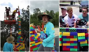 Jóvenes construyen la torre de Lego más grande del mundo para ganar 50.000 dólares
