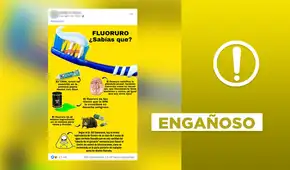 Es engañosa la publicación sobre la toxicidad del fluoruro en el organismo Es engañosa la publicación sobre la toxicidad del fluoruro en el organismo