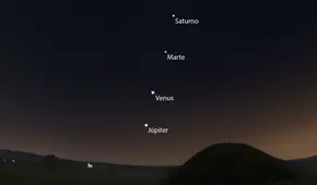 Una espectacular alineación planetaria se está formando en el cielo: así podrás verla