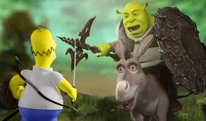 Homero Simpson vs. Shrek: ¿quién ganó en la descomunal batalla librada en Elden Ring?