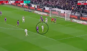 Bernardeschi anota con un zurdazo el 1-0 de la Juventus ante Fiorentina