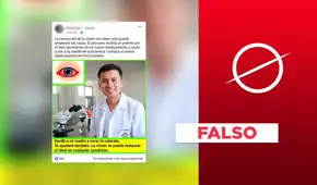 No, estudiante peruano de medicina no forma parte de proyecto para restaurar la visión No, estudiante peruano de medicina no forma parte de proyecto para restaurar la visión