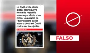 No, Pfizer no afirmó que la vacuna contra la COVID-19 “podría ser culpable” del brote de hepatitis No, Pfizer no afirmó que la vacuna contra la COVID-19 “podría ser culpable” del brote de hepatitis