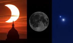 Los 3 fenómenos astronómicos del 30 de abril: eclipse solar, luna negra y el beso de Venus y Júpiter