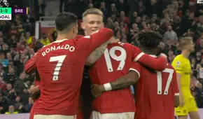 Partido liquidado: Raphael Varane coloca el 3-0 para el Manchester United sobre Brentford