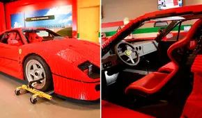 Ferrari F40 es creado con 358.000 piezas de lego y se exhibirá en California 