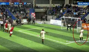 ¡Qué tal puntería! La curiosa acción del ‘Puma’ Carranza para evitar un gol en torneo de fútbol 7