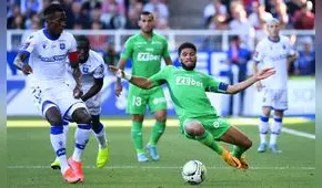 ¡Sin ventajas! Saint-Étienne de Trauco igualó con Auxerre en el duelo de ida por la permanencia
