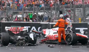 ¡Partió el auto al medio! Mick Schumacher sufre aparatoso accidente en GP de Mónaco