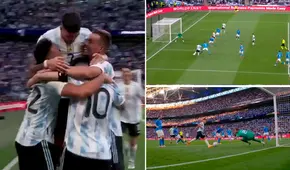 Messi ‘bailó' a la defensa y asistió a Lautaro: el ‘Toro’ anotó el primero de Argentina