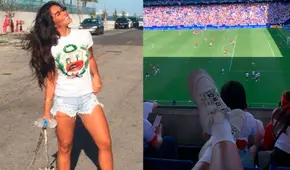 Vania Bludau apoya a la ‘Blanquirroja’ desde Barcelona: “Otra vez de locales” 