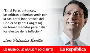 Inflación: ¿quién tiene la culpa?, por Luis Palomino Bonilla