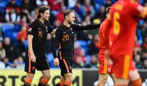 Con un gol sobre la hora, Países Bajos le ganó 2-1 a Gales por la Nations League