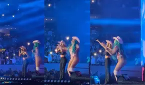 Karol G y Anahí, ex-RBD, entonan la canción “Sálvame” en concierto 